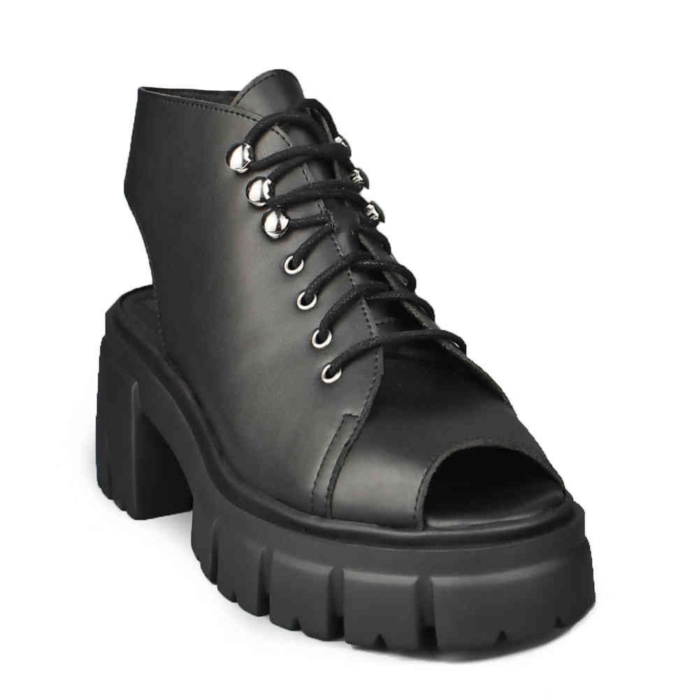 Altercore - Skylar Vegan Plateausandalen - Schwarz